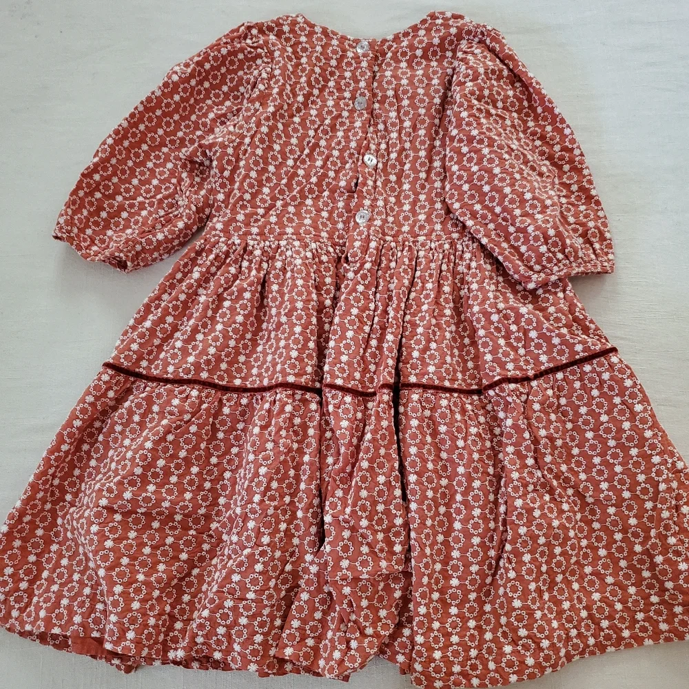 Pink Chicken rust orange dress kids 10 - Picture 5 of 10